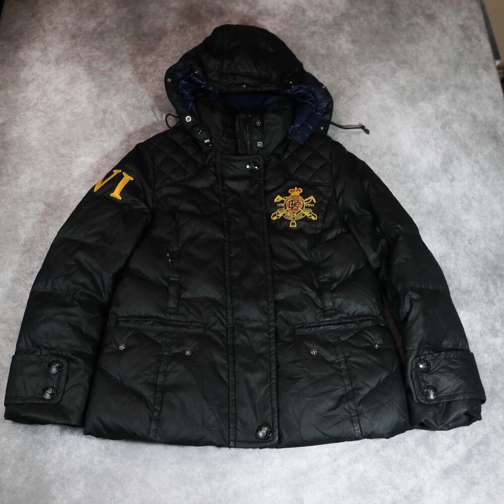 E-Land Club Premium American Classic Puffer Jacket Black